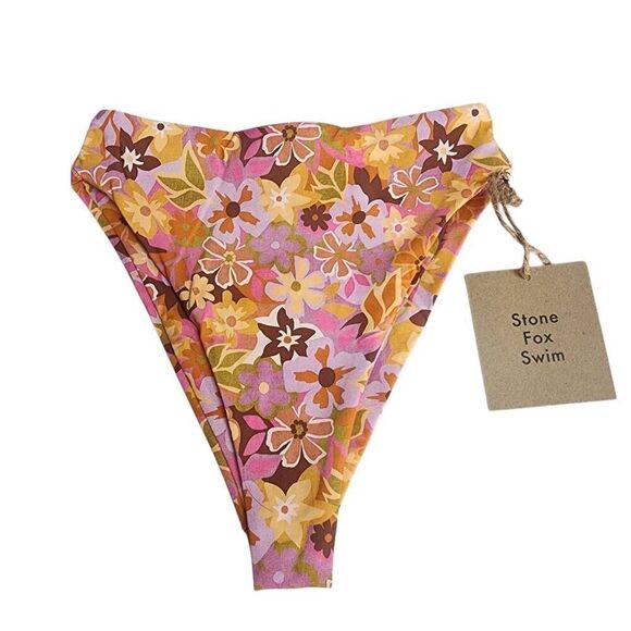 NWT Stone Fox Swim Retro Pop Sumatra Bikini Bottoms - Picture 8 of 9